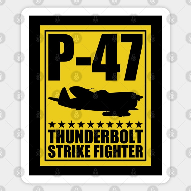 P-47 Thunderbolt Sticker by TCP